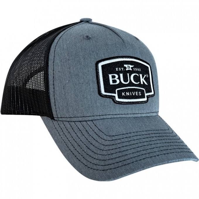 Бейсболка BUCK 89142 GRAY LOGO PATCH B89142